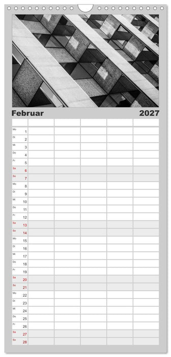 Architektur - Fassaden im Detail 2027 (CALVENDO Familienplaner 2027)