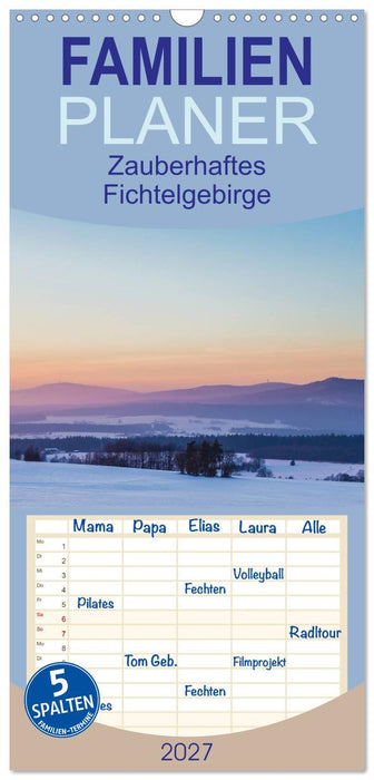 Zauberhaftes Fichtelgebirge (CALVENDO Familienplaner 2027)
