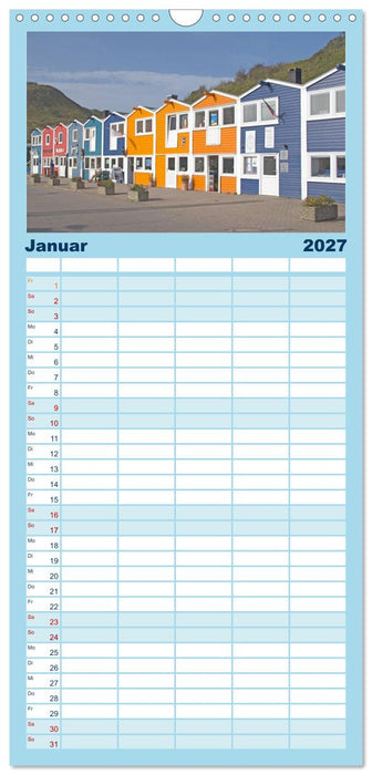 Helgoland - idyllische Nordseeinsel (CALVENDO Familienplaner 2027)
