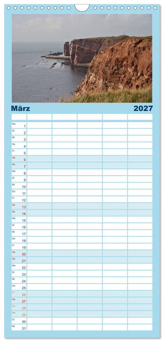 Helgoland - idyllische Nordseeinsel (CALVENDO Familienplaner 2027)