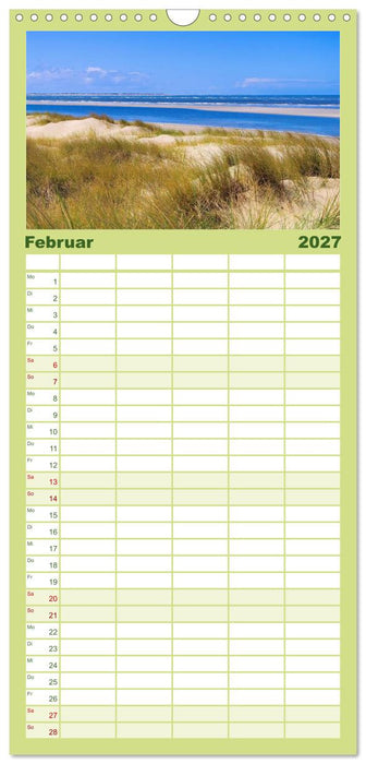 Langeoog - Schönste Insel Ostfrieslands (CALVENDO Familienplaner 2027)