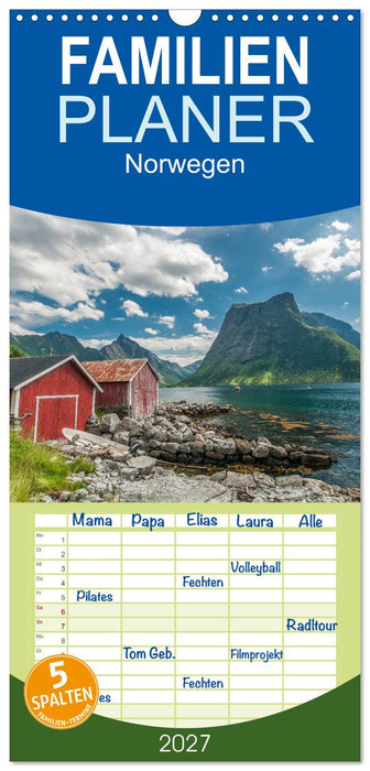 Norwegen (CALVENDO Familienplaner 2027)