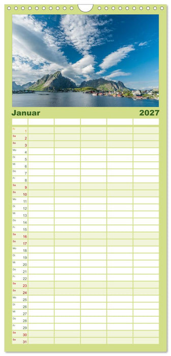 Norwegen (CALVENDO Familienplaner 2027)