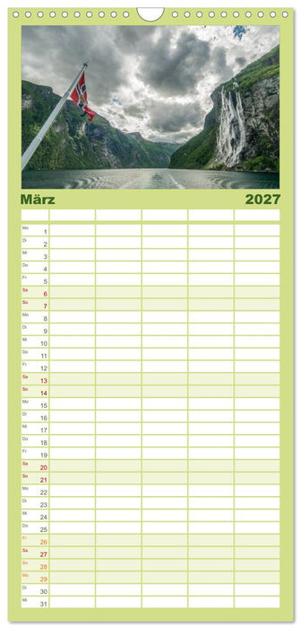 Norwegen (CALVENDO Familienplaner 2027)