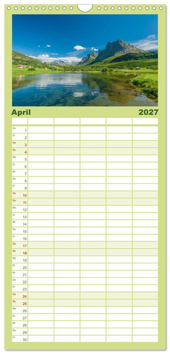 Norwegen (CALVENDO Familienplaner 2027)