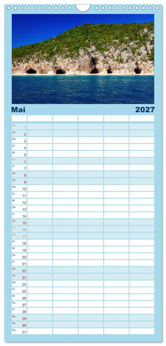 Sardinien - Traumstrände am Mittelmeer (CALVENDO Familienplaner 2027)