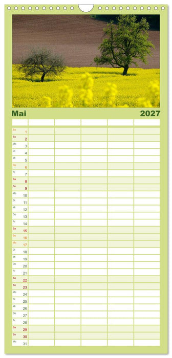 Bäume 2027 (CALVENDO Familienplaner 2027)