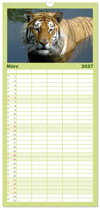 Welt der Tiere (CALVENDO Familienplaner 2027)