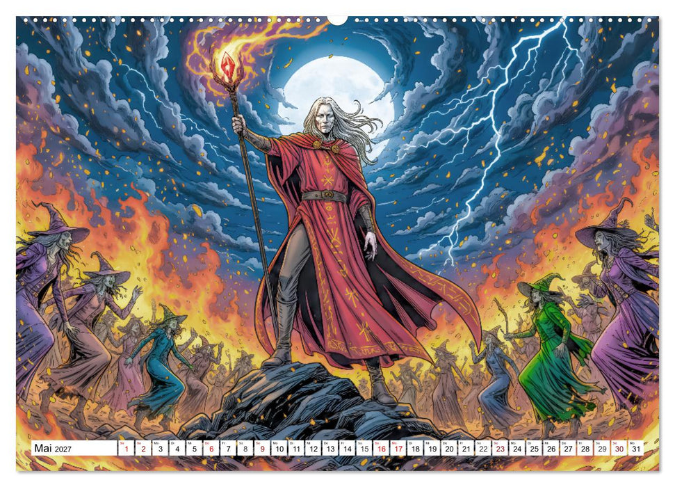 Die Walpurgisnacht - Alruns großes Hexenabenteuer (CALVENDO Premium Wandkalender 2027)