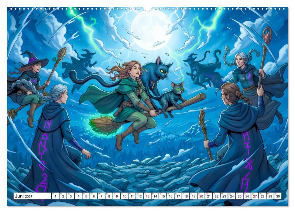 Die Walpurgisnacht - Alruns großes Hexenabenteuer (CALVENDO Premium Wandkalender 2027)