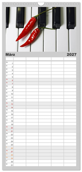 Hot Chili Küchen Kalender (CALVENDO Familienplaner 2027)