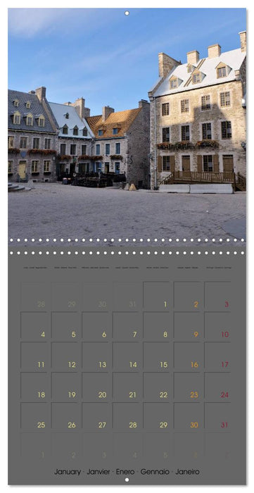 Québec au fil des rues (CALVENDO Calendrier mensuel 2027)