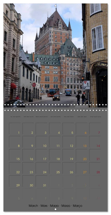 Québec au fil des rues (CALVENDO Calendrier mensuel 2027)