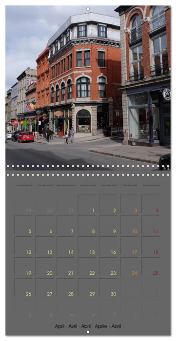 Québec au fil des rues (CALVENDO Calendrier mensuel 2027)
