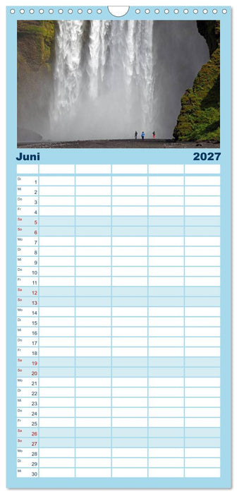 Island - Iceland (CALVENDO Familienplaner 2027)