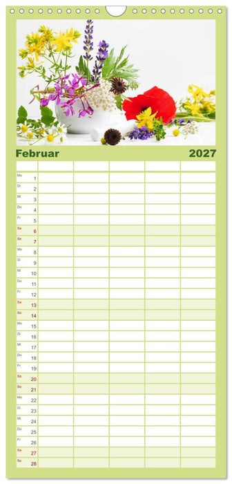 Helfende Kräuter aus dem Garten (CALVENDO Familienplaner 2027)