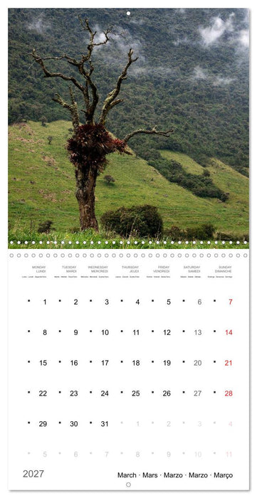 A Journey to Ecuador (CALVENDO Monthly Calendar 2027)
