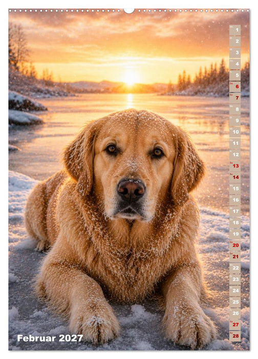 Golden Retriever – Treue, Lebensfreude und Freundschaft (CALVENDO Wandkalender 2027)