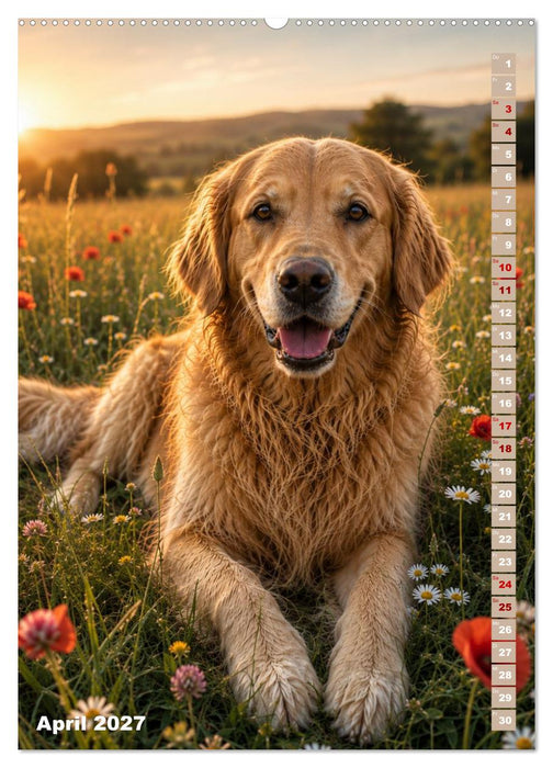 Golden Retriever – Treue, Lebensfreude und Freundschaft (CALVENDO Wandkalender 2027)