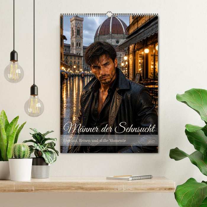 Männer der Sehnsucht - Eleganz, Reisen und stille Momente (CALVENDO Wandkalender 2027)
