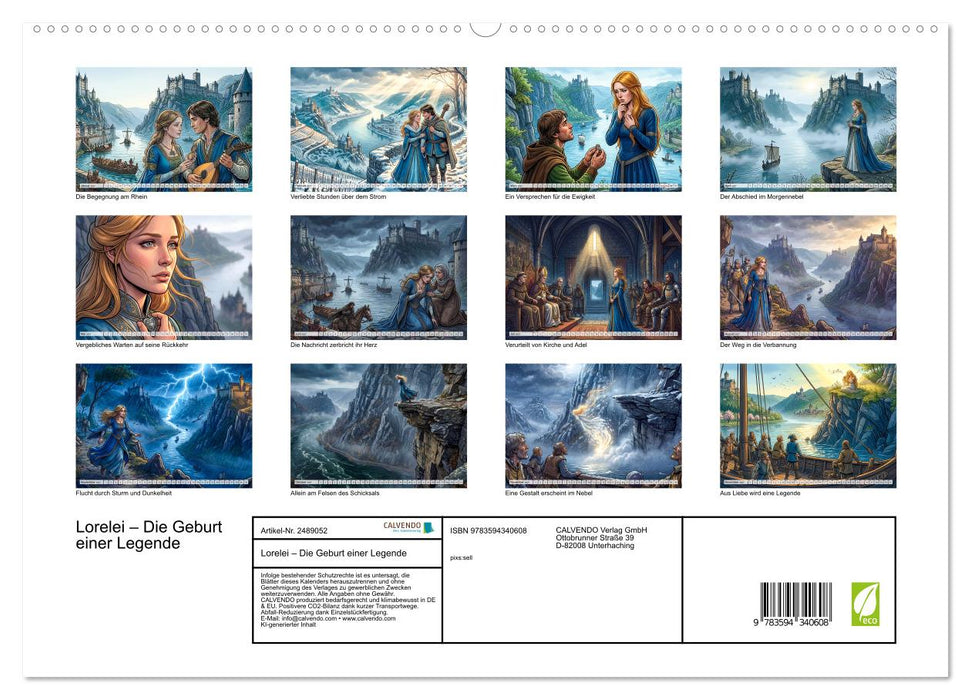 Lorelei – Die Geburt einer Legende (CALVENDO Premium Wandkalender 2027)