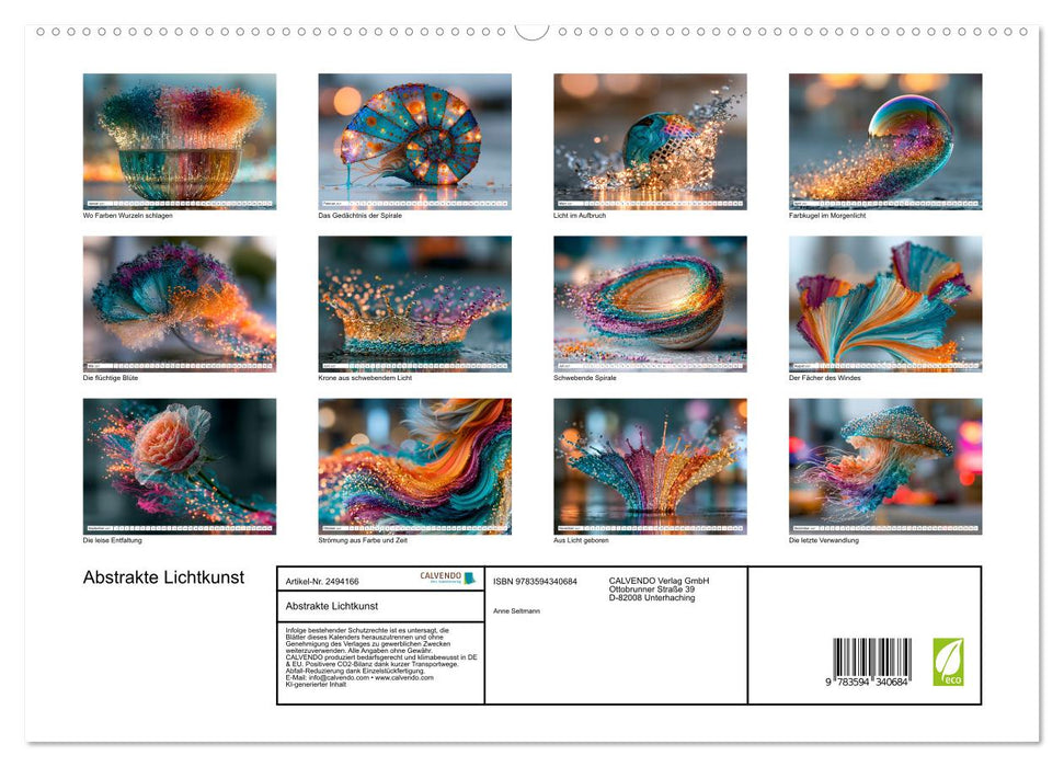 Abstrakte Lichtkunst (CALVENDO Premium Wandkalender 2027)