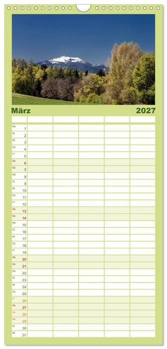 Im Süden von Österreich (CALVENDO Familienplaner 2027)