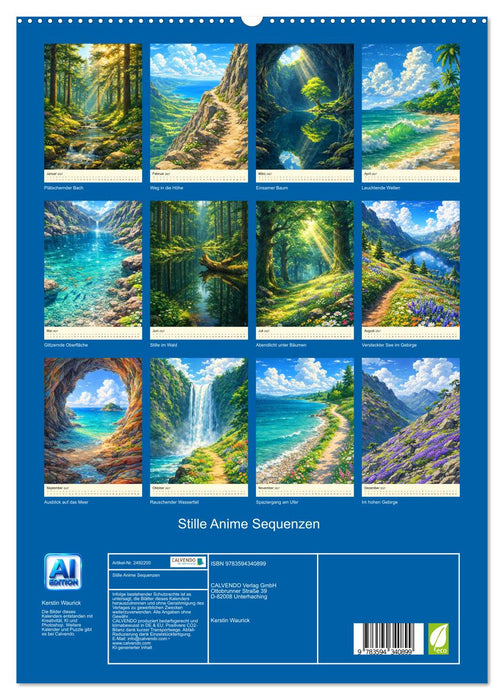 Stille Anime Sequenzen (CALVENDO Premium Wandkalender 2027)