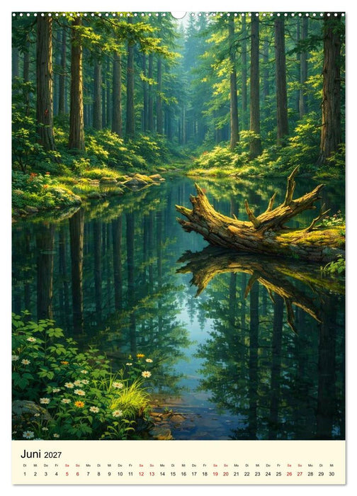 Stille Anime Sequenzen (CALVENDO Premium Wandkalender 2027)