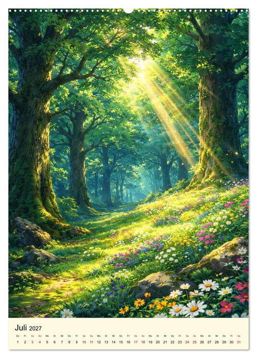 Stille Anime Sequenzen (CALVENDO Premium Wandkalender 2027)