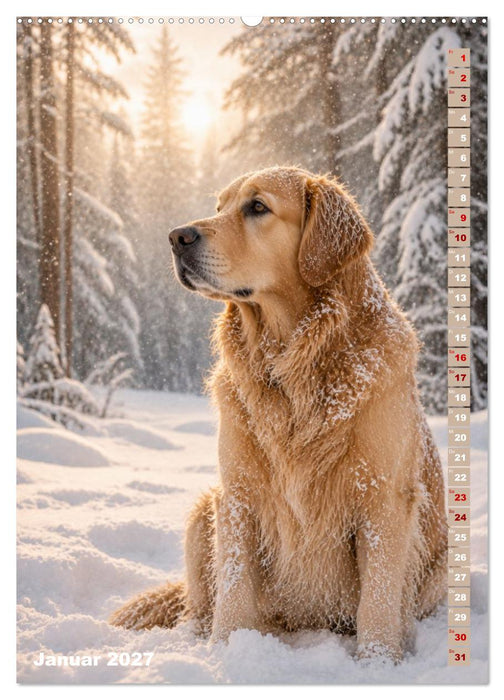 Golden Retriever – Treue, Lebensfreude und Freundschaft (CALVENDO Premium Wandkalender 2027)
