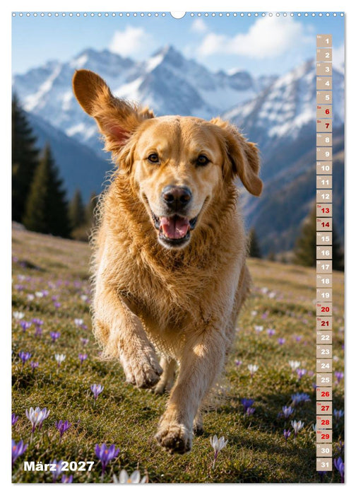 Golden Retriever – Treue, Lebensfreude und Freundschaft (CALVENDO Premium Wandkalender 2027)