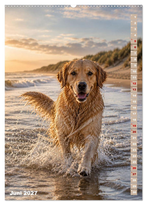 Golden Retriever – Treue, Lebensfreude und Freundschaft (CALVENDO Premium Wandkalender 2027)