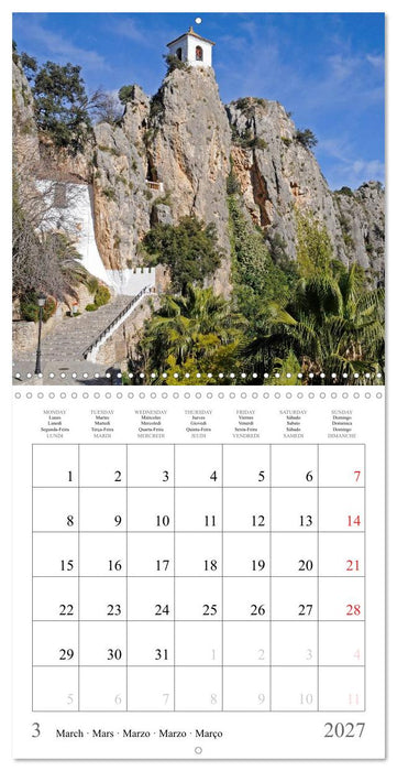 Costa Blanca Spain´s Sun-Kissed South (CALVENDO Monthly Calendar 2027)