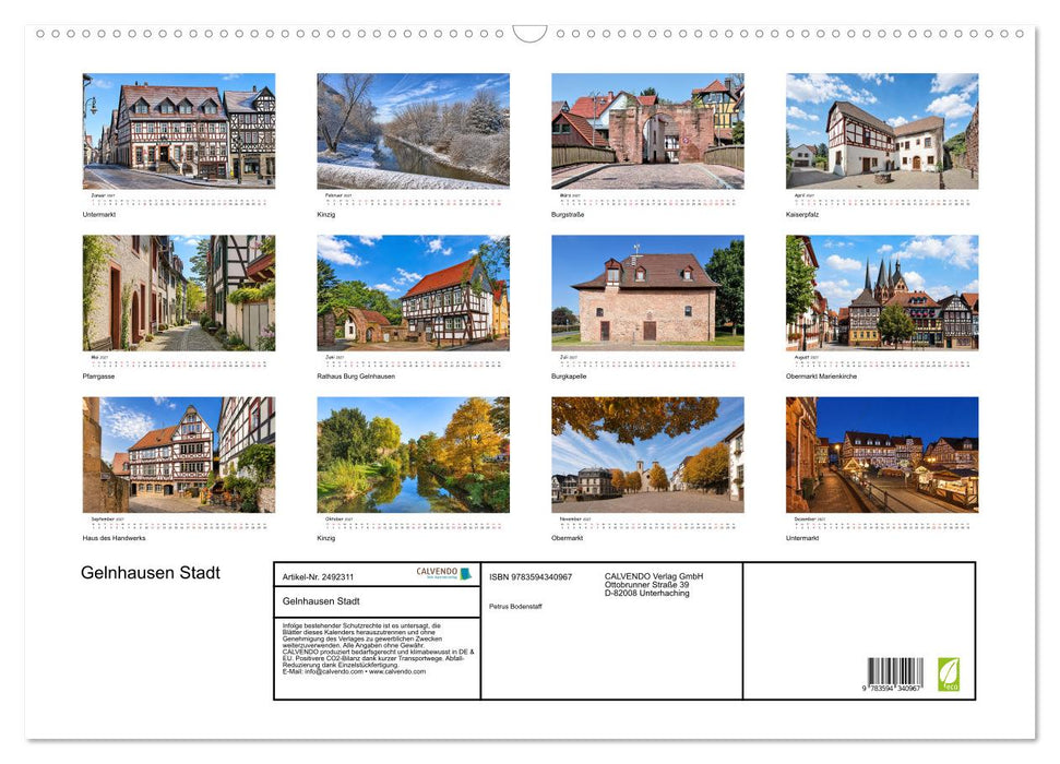 Gelnhausen Stadt (CALVENDO Wandkalender 2027)