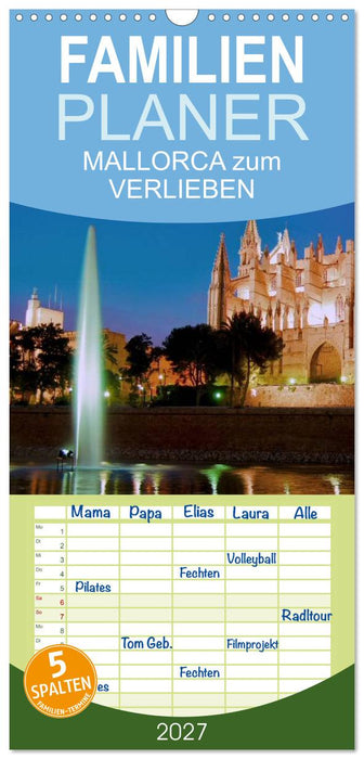 MALLORCA zum VERLIEBEN (CALVENDO Familienplaner 2027)