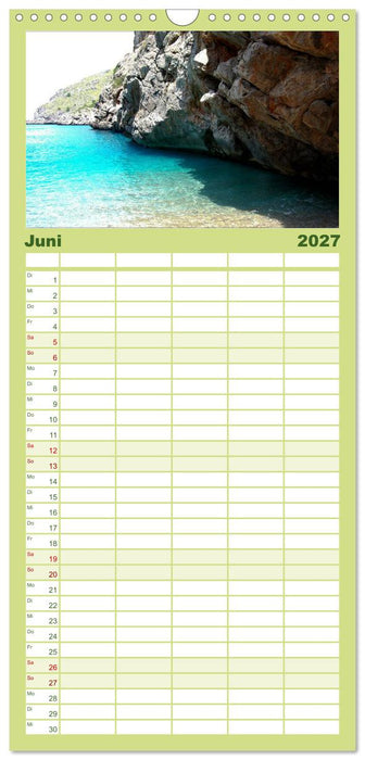 MALLORCA zum VERLIEBEN (CALVENDO Familienplaner 2027)