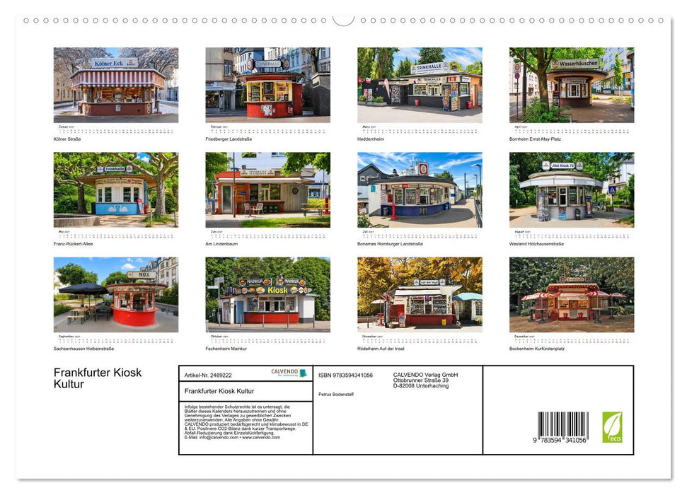 Frankfurter Kiosk Kultur (CALVENDO Premium Wandkalender 2027)