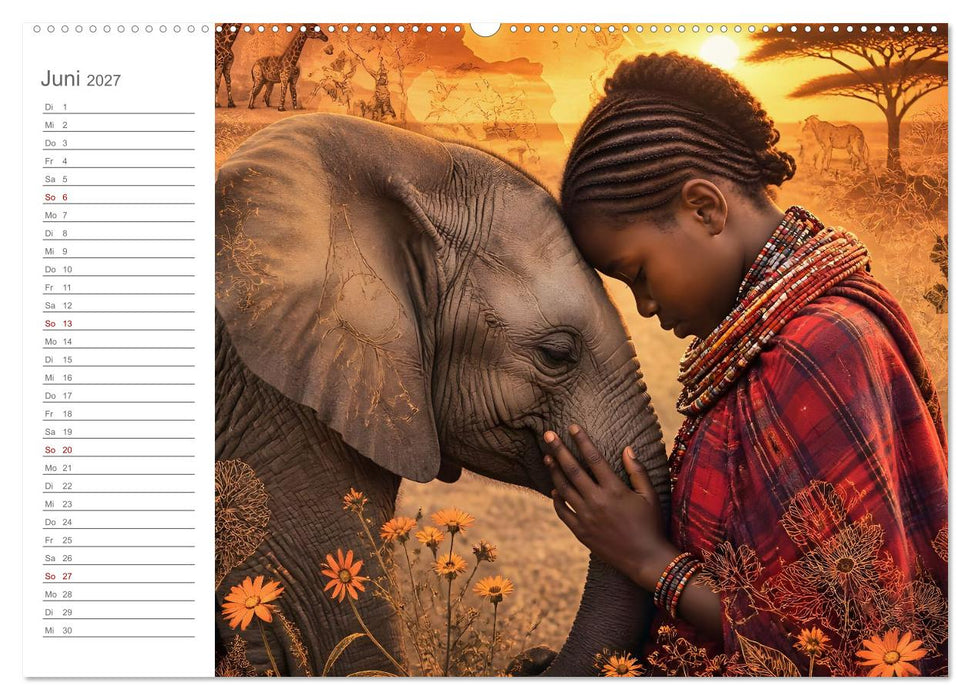 Wo Vertrauen Flügel bekommt - Kinder und Jungtiere der Welt (CALVENDO Premium Wandkalender 2027)