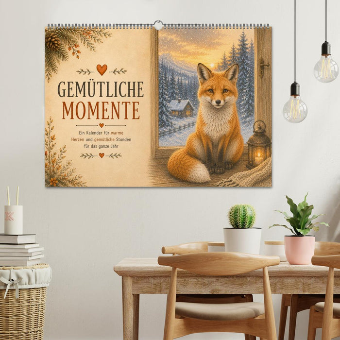Gemütliche Momente - Ein Kalender für warme Herzen und gemütliche Stunden (CALVENDO Wandkalender 2027)