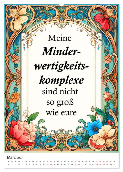 Zwischen Genie und Alltag (CALVENDO Premium Wandkalender 2027)