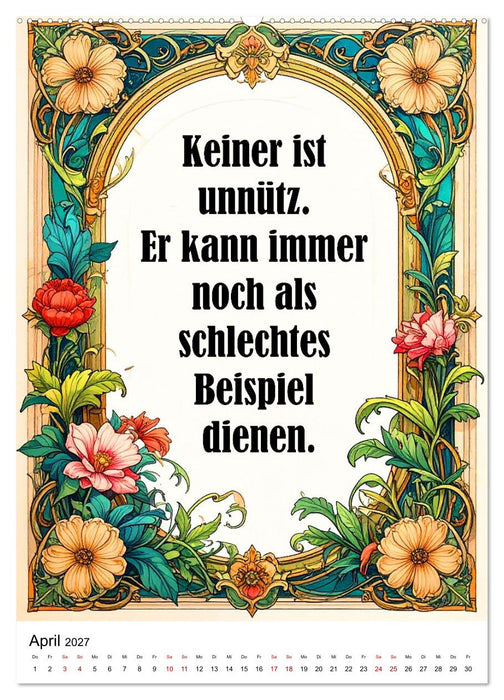 Zwischen Genie und Alltag (CALVENDO Premium Wandkalender 2027)