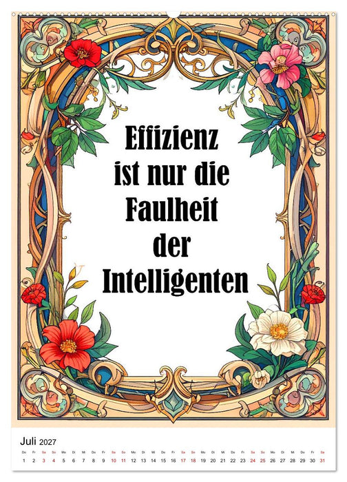 Zwischen Genie und Alltag (CALVENDO Premium Wandkalender 2027)