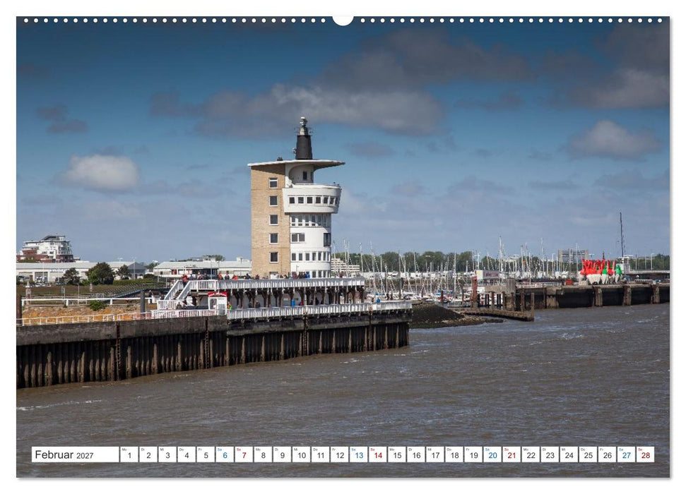 Das Alte Land und die Elbe. Auf dem Weg zur Flussmündung (CALVENDO Premium Wandkalender 2027)