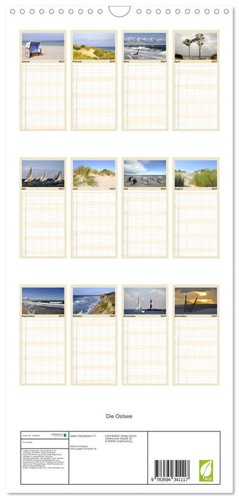Die Ostsee (CALVENDO Familienplaner 2027)