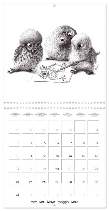owls and mates 2027 (CALVENDO Monthly Calendar 2027)