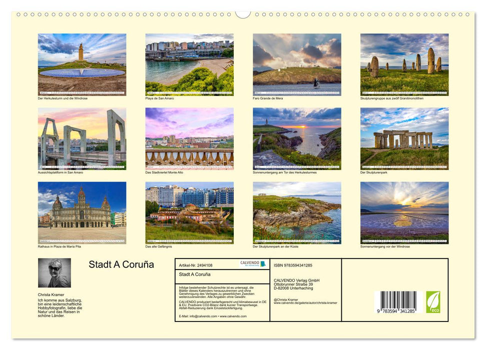 Stadt A Coruña (CALVENDO Wandkalender 2027)