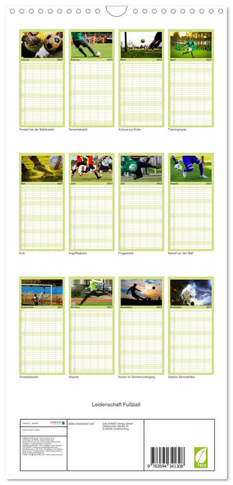 Leidenschaft Fußball (CALVENDO Familienplaner 2027)