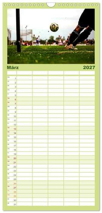 Leidenschaft Fußball (CALVENDO Familienplaner 2027)
