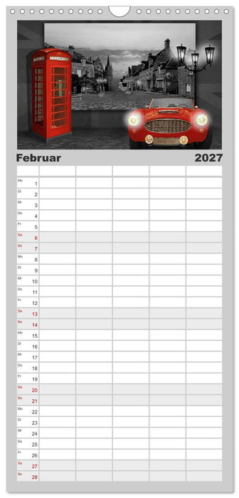 Oldtimer auf Reisen (CALVENDO Familienplaner 2027)